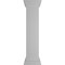 Ekena Millwork 10"W x 48"H Plain Newel Post with Flat Capital & Base Trim (Installation kit included) NWL10X48PLF0B0 - alternate 8